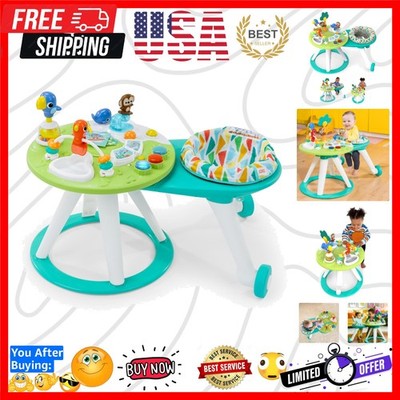 Around We Go 2-in-1 Baby Walker, Discovery Activity Center and Table, Tropic ...
