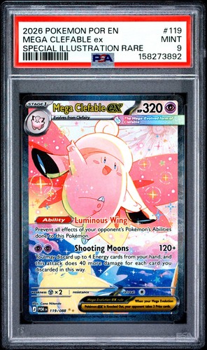Mega Clefable ex graded PSA 9 for sale on eBay