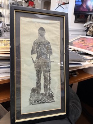 BRASS RUBBING GENERAL SIR ROBERT WILSON 1849 WESTMINSTER ABBEY Approx 17 x 19