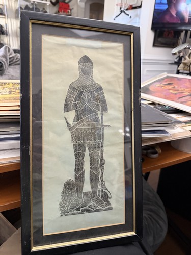 BRASS RUBBING GENERAL SIR ROBERT WILSON 1849 WESTMINSTER ABBEY Approx 17 x 19