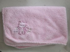 Early Days Sweet Kitten Pink Fleece Blanket Cat Kitty Primark