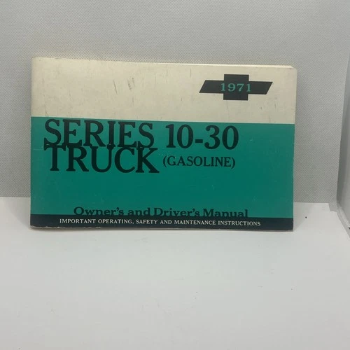 1971 Chevrolet Pickup truck C10 K10 owners manual literature ORIGINAL Suburban