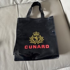 Cunard Cruise Line Premium PVC style Tote Bag Luxury Cruises unused glossy 