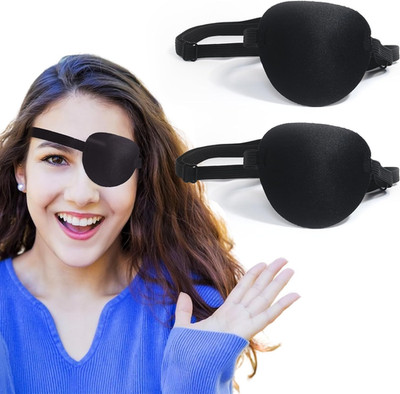 2PCS Medical Eye Patch for Adults Amblyopia Lazy Eye Left/Right 3D Adjustable