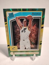 2024-25 Panini Donruss Rated Rookie CODY WILLIAMS Green Laser Holo RC #230 Jazz