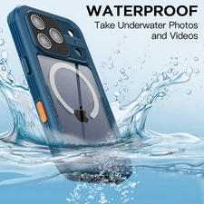 For iPhone 17 Pro Max 17 Pro MagSafe Waterproof Case Shockproof Heavy Duty Cover