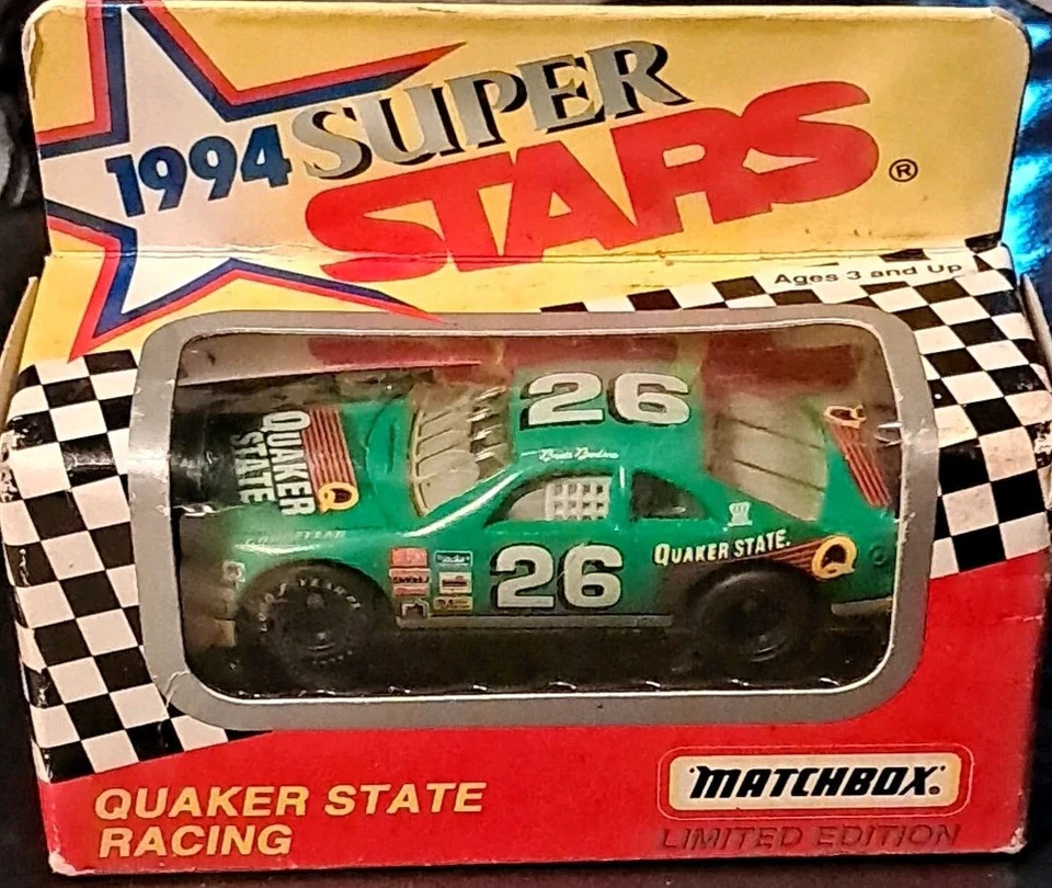 Matchbox Edición Limitada 1994 Super Stars Quaker State Racing #26 Brett Bodine Foto 4 de 4