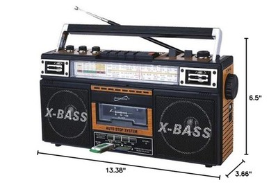 ③高音質CD 4枚セットAudiophile STS Fidelio 24bit Supersonic SC-3201BT 4 Band Radio & Cassette Player Boombox