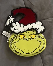 Bioworld Grinch Disney Coin Purse Wallet Zip Pouch Bag