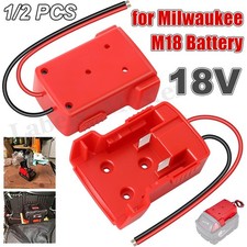 Battery Adapter Dock for Milwaukee 18V Battery 12 AWG Wire DIY RC Car Toys