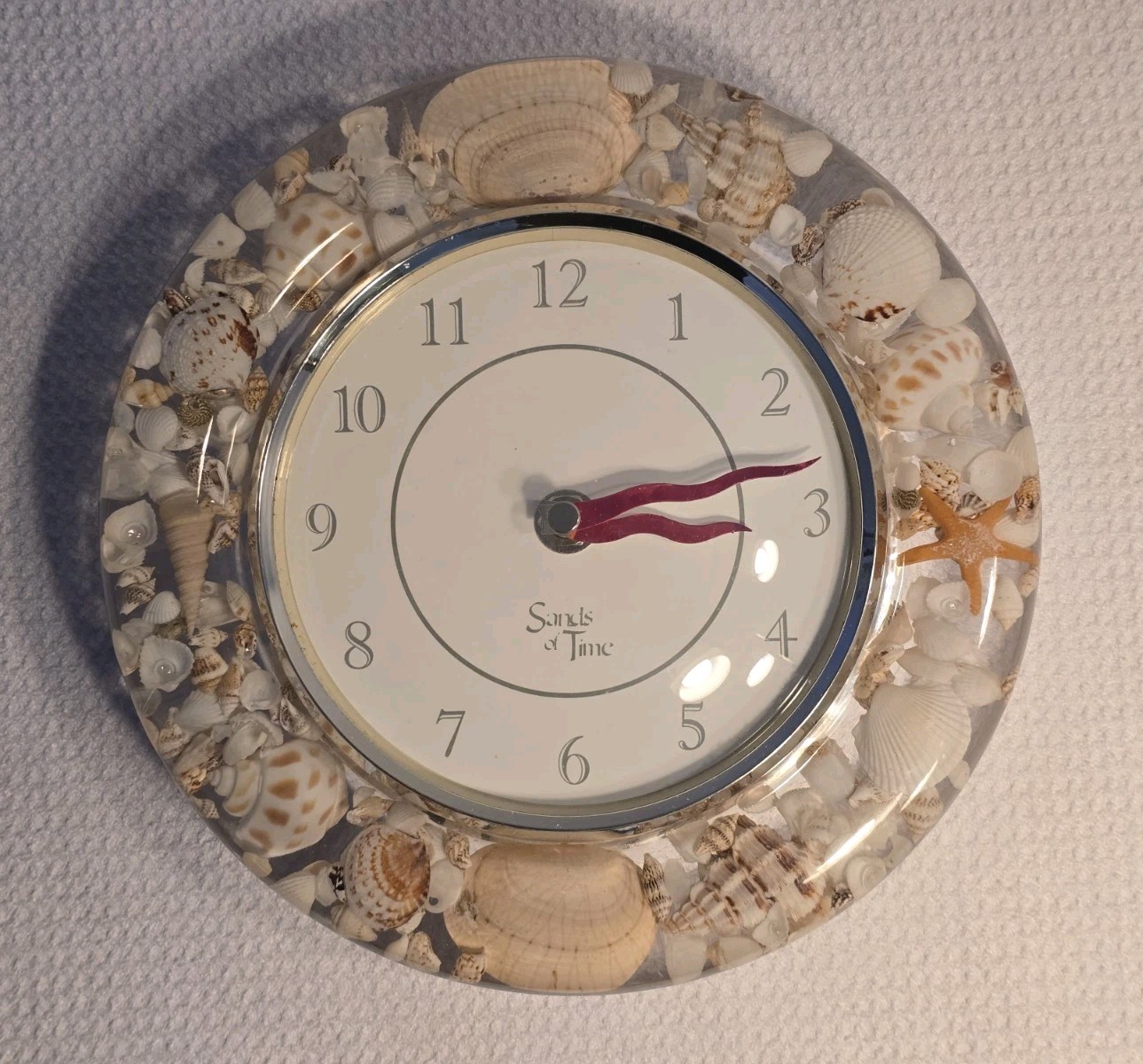 Wall Clock Beach Themed "Sands Of Time"