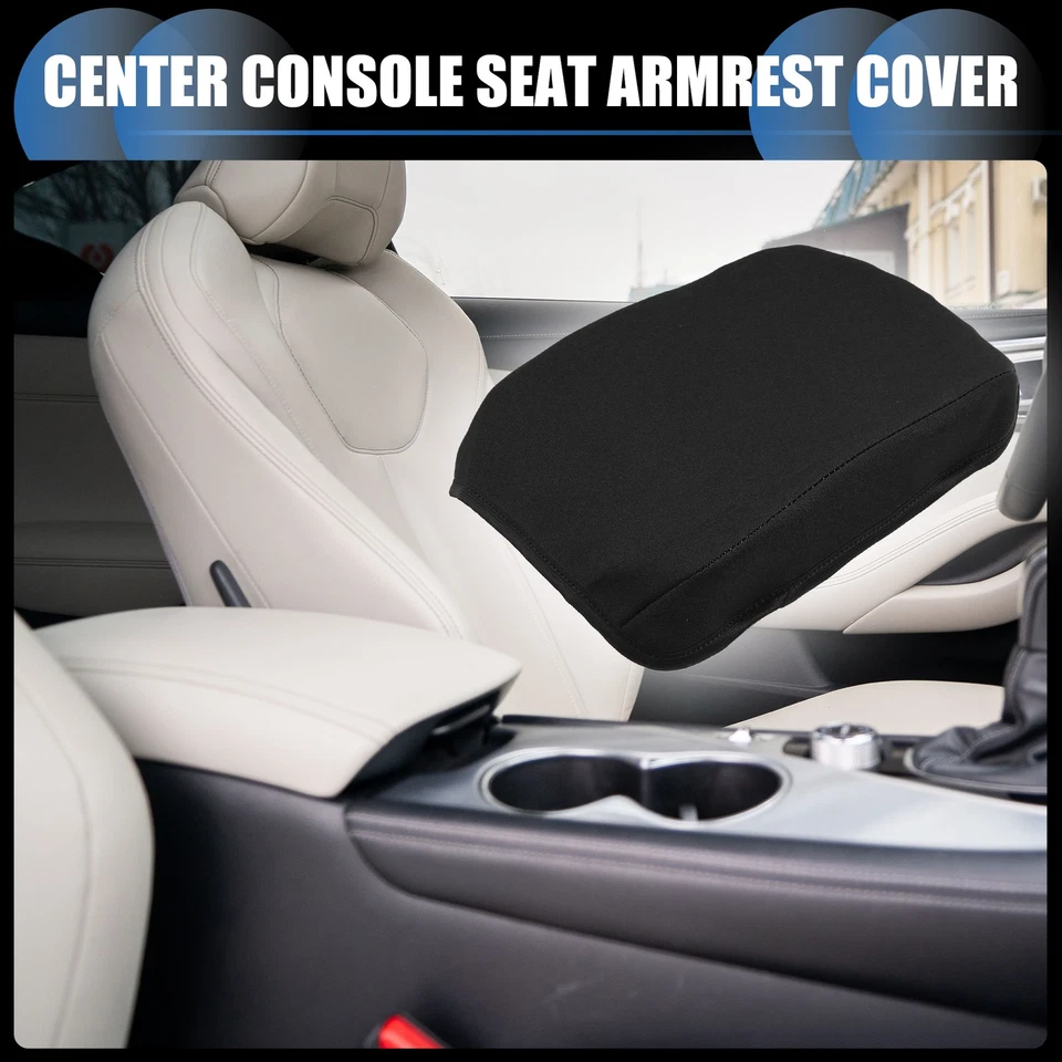 Armrest Protector Cover Pad for Infiniti Q50 2013-2021 Neoprene Fabric Black Foto 3 de 4