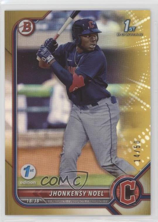 2022 Bowman 1st Edition Gold Foil 14/50 Jhonkensy Noel #BPPF-2 1u6
