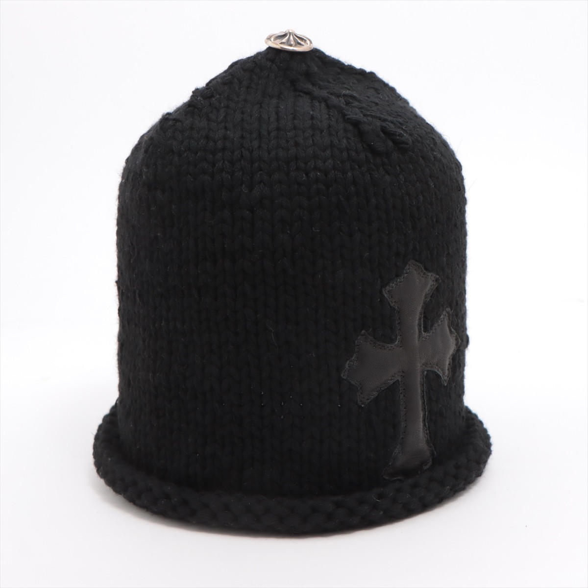 Chrome Hearts Beanie Cashmere ONE SIZE 53-60 Black × Silver
