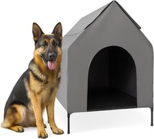 Portable Dog House Outside Weatherproof Durable Kennel for Small  Medium Pets