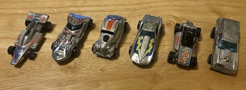 Hot Wheels  1975 Super Chrome Series- Complete Set Of 6- 1:64 Die-cast.