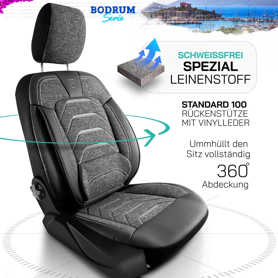 Fundas Asiento Coche Audi A6 Gris (Bodrum) Foto 2 de 4