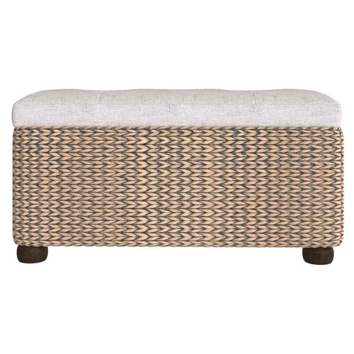 2x Storage Bench Non Woven Fabric Cushion Pad Cattail Hallway Entry Ottoman Seat - Picture 3 of 9