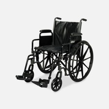 Drive Silver Sport 2 Wheelchair, 20", Swing Away Footrests
