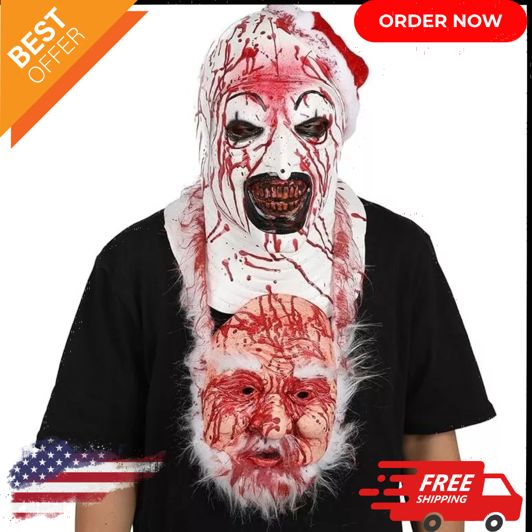 Art The Clown Mask Terrifier Mask Clown Accessories Scary Killer Role Play Headg