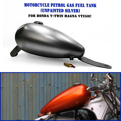 Handmade Motorcycle Silver Gas Fuel Tank W/ Cap For HONDA V-TWIN