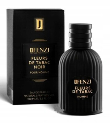 JFENZI FLEURS DE TABAC NOIR, for Men Eau de Parfum 100ml