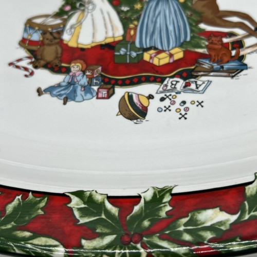 Vintage 1994 Intl. Tableworks Bob Timberlake Christmas Celebration Platter - Picture 6 of 16