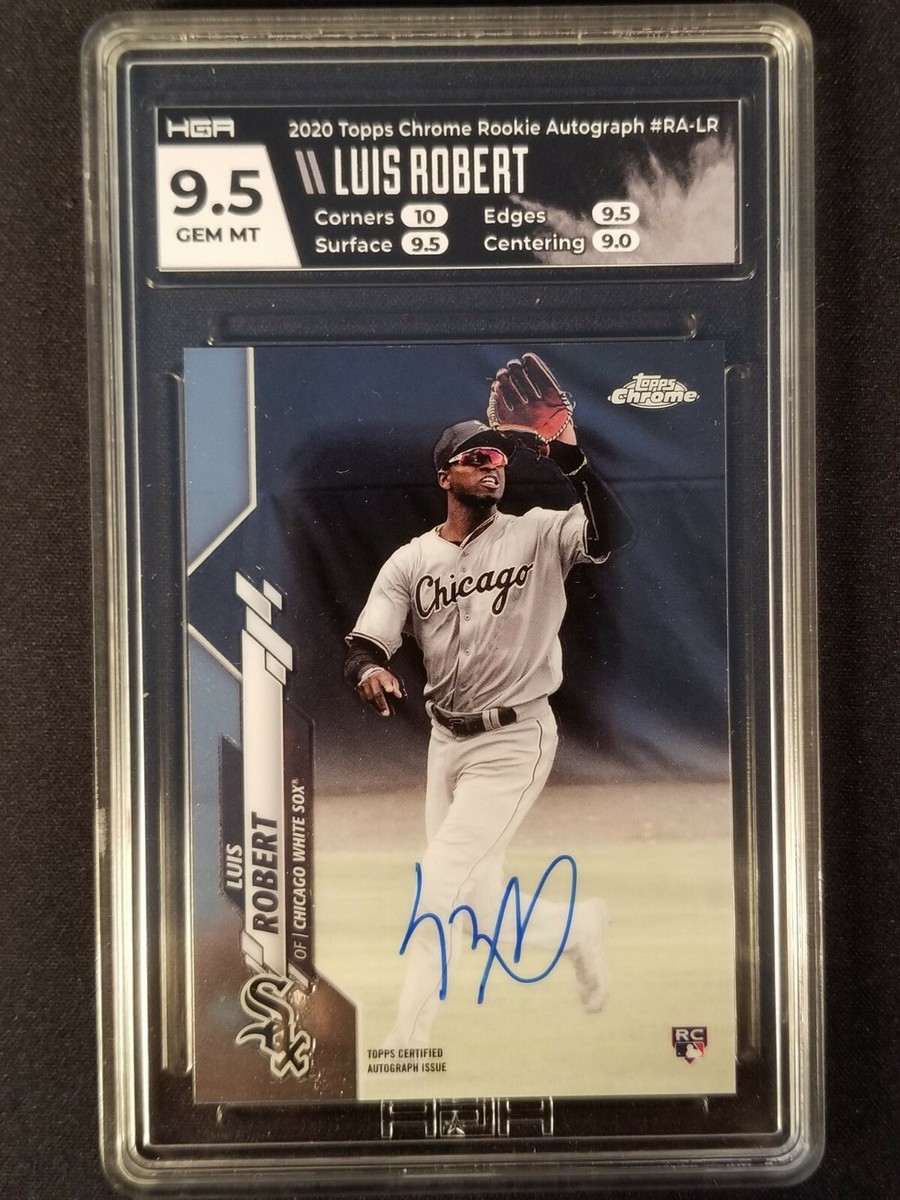 その他 2020 topps chrome luis robert auto /250 2020 Topps Chrome Luis Robert Rookie Auto HGA 9.5 W/10 White
