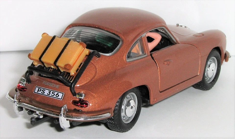 1/43 = HONGWELL = CARARAMA / PPORSCHE 356B COUPE / открытая дверь = резиновая шина автомобиля - Изображение 2 из 4