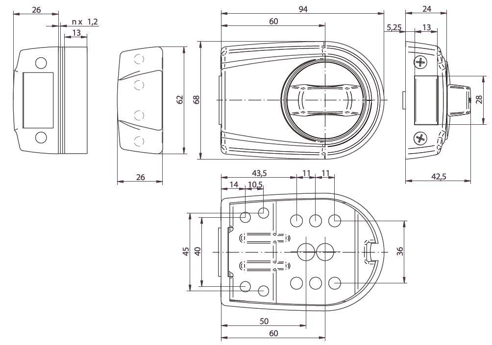 For Cilindro De Cerradura De Puerta Con 4 Llaves Para Ford | Meses Sin
