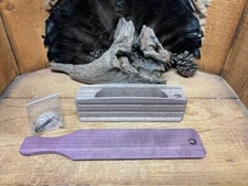 1 - 6" Dugout Walnut Box Call Kit w/ Purpleheart  Lid Unfinished