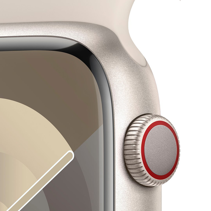 Apple Watch Series 9 GPS Cell 45mm Starlight Case w Sport Apple Watch Series 9 GPS Cell 45mm Starlight Case w Sport