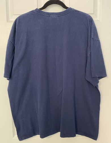 Vintage Nike T-Shirt XXL Short Sleeve Blue Graphic Nike Athletics Oregon Y2K - Picture 2 of 9