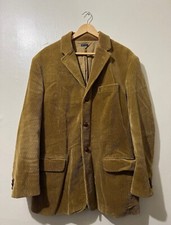 Polo Ralph Lauren Corduroy Blazer Mens L Golden Brown Three Button Heavy