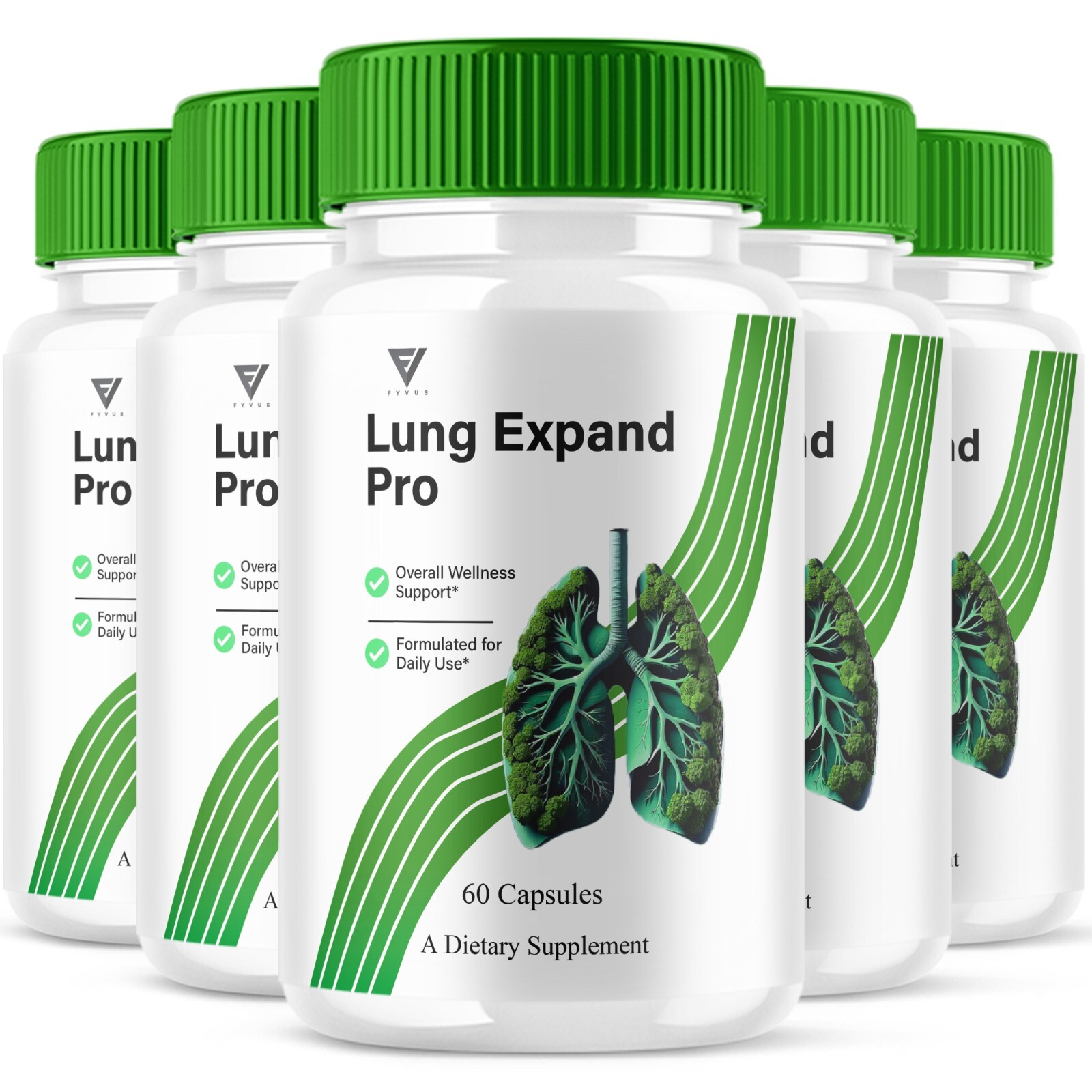 (5 Pack) Lung Expand Pro, LungExpandPro Advanced Supplement 