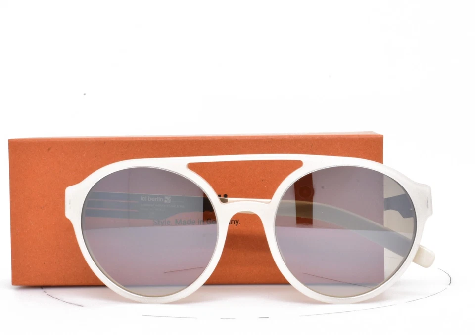 iC! Gafas de sol Berlín Claus Marfil Redondas Aviador Marrón Lente 53-21-145 Foto 2 de 4