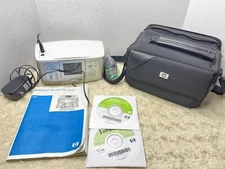 HP 370 Photo Ink Printer Portable W Case Manual CDs Works Digital Photos