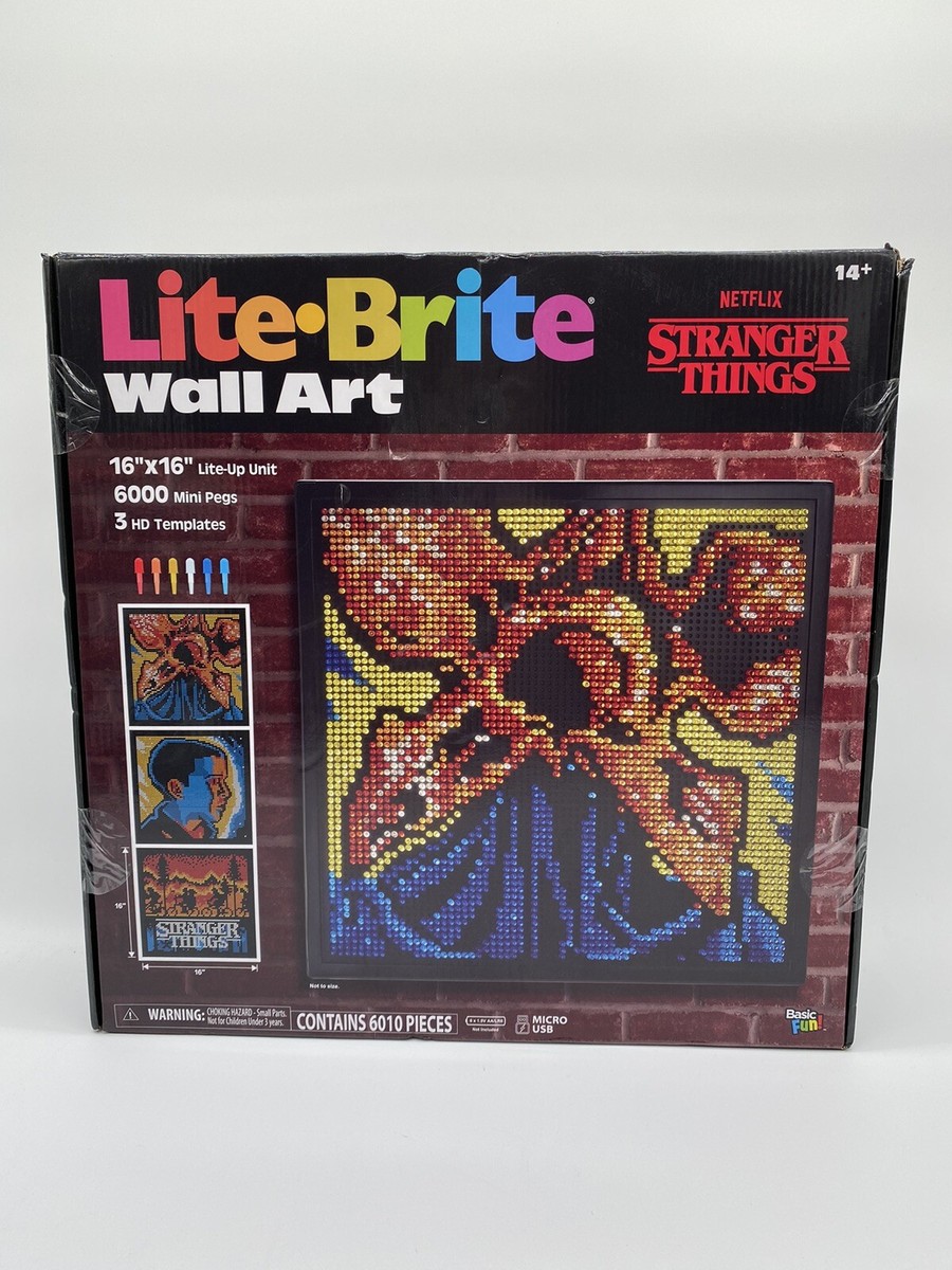 STRANGER THINGS LITE-BRITE DELUXE WALL ART 16