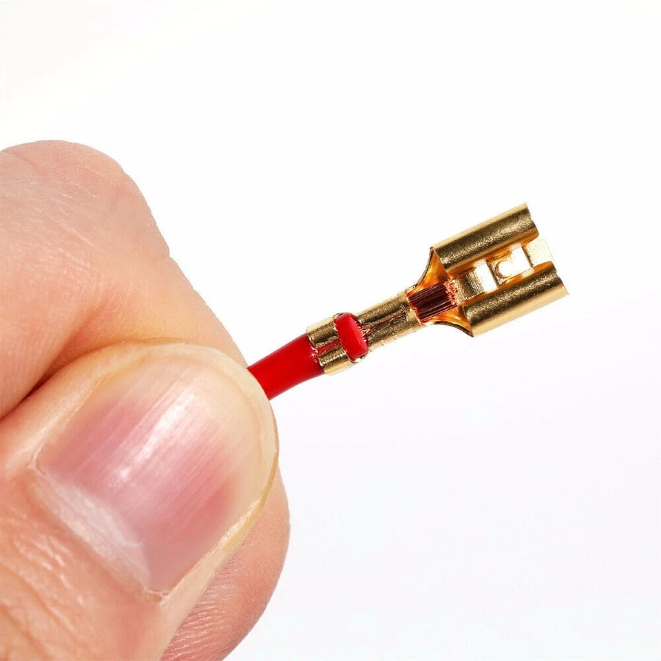 400PCS MOTORCYCLE WIRING 3.9MM HARNESS LOOM BULLET CONNECTORS BRASS ELECTRICAL - Image 4 of 4