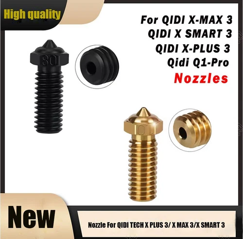Nozzle Brass Hardened Steel For QIDI TECH X PLUS 3/ X MAX 3/X SMART 3 Parts SUK