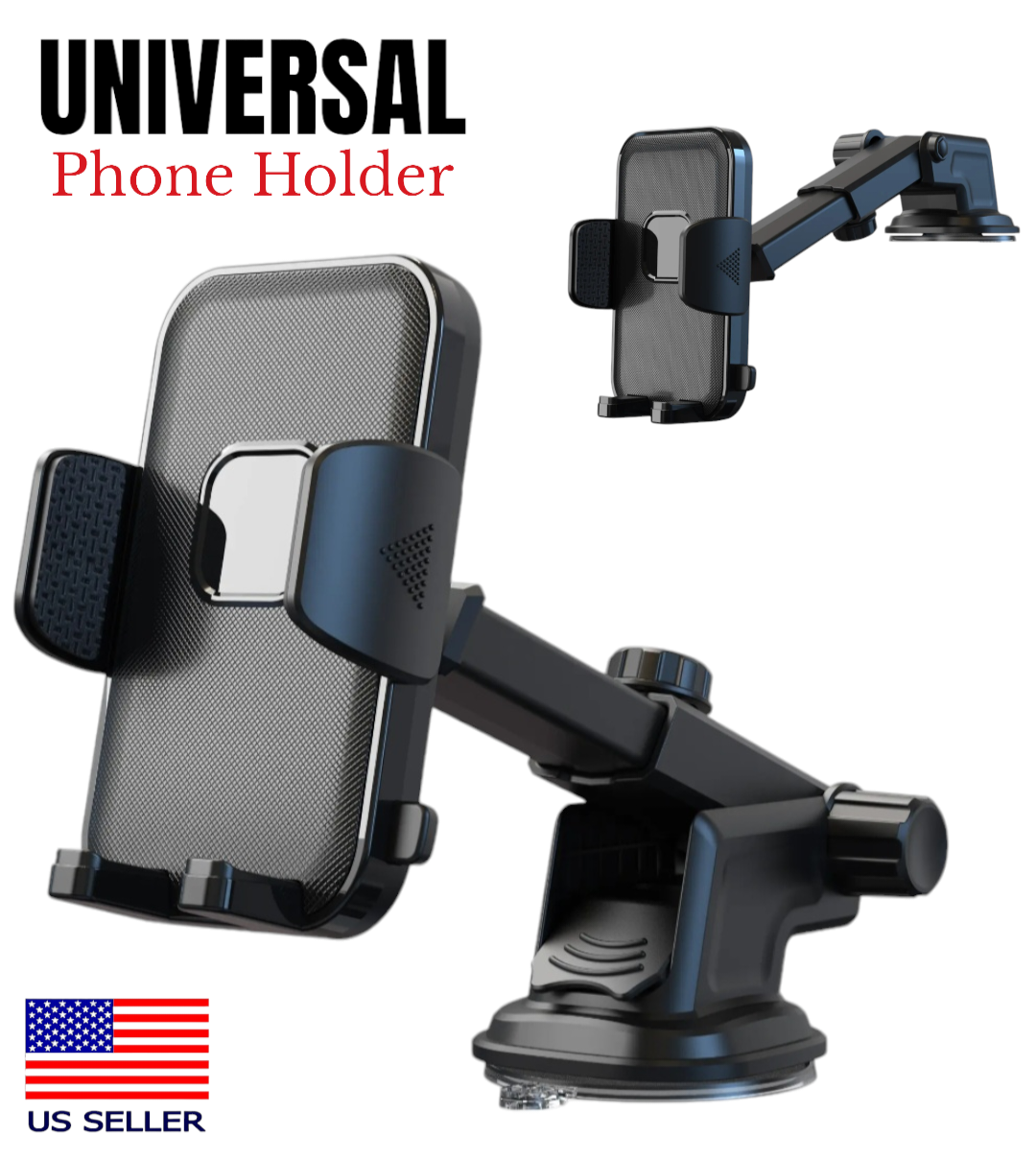 Car Phone Holder Dashboard Windshield Phone Mount Universal for iPhone Samsung-image