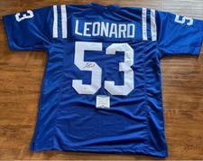 Darius Leonard Autographed Indianapolis Colts Pro Style Jersey Beckett COA