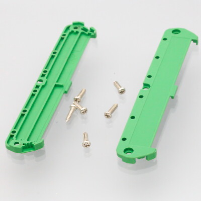 1pair DIN Rail Mounting foot Support Screw Socket Base Width 108mm PCB Terminals