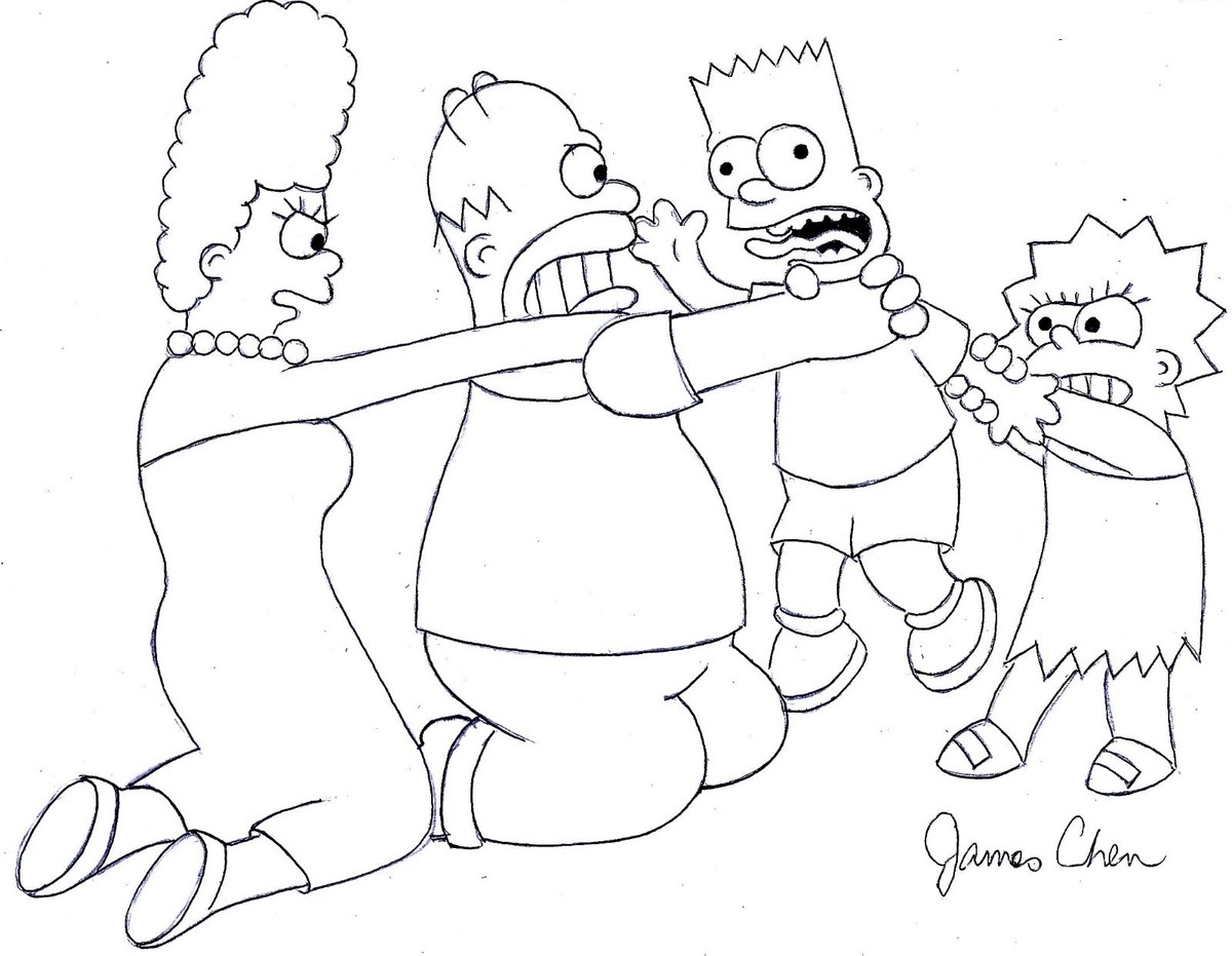 Gangsta Simpsons Coloring Pages Gangster Homer | Simpsons Tapped Out