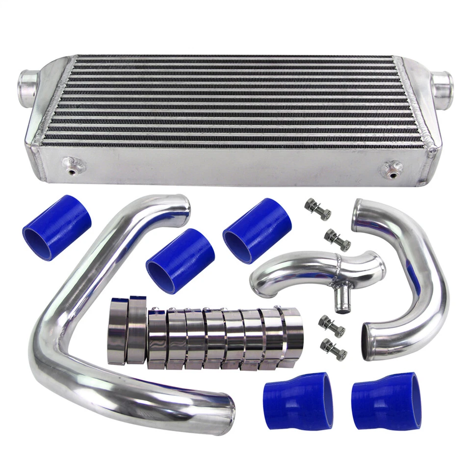 Kit de intercooler de montaje delantero para Audi A4 1.8T B5 Quattro 1998-2001 atornillado azul Foto 4 de 4