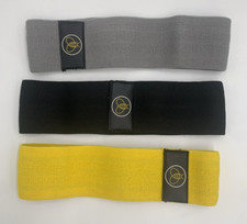 Set of 3 Non-Slip Fabric Resistance Bands