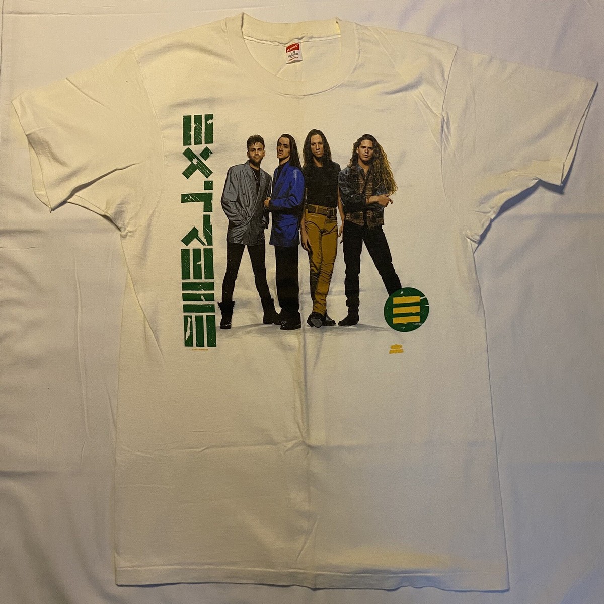 Extreme “Stop the World Tour III” vintage t-shirt Size L rare 80s