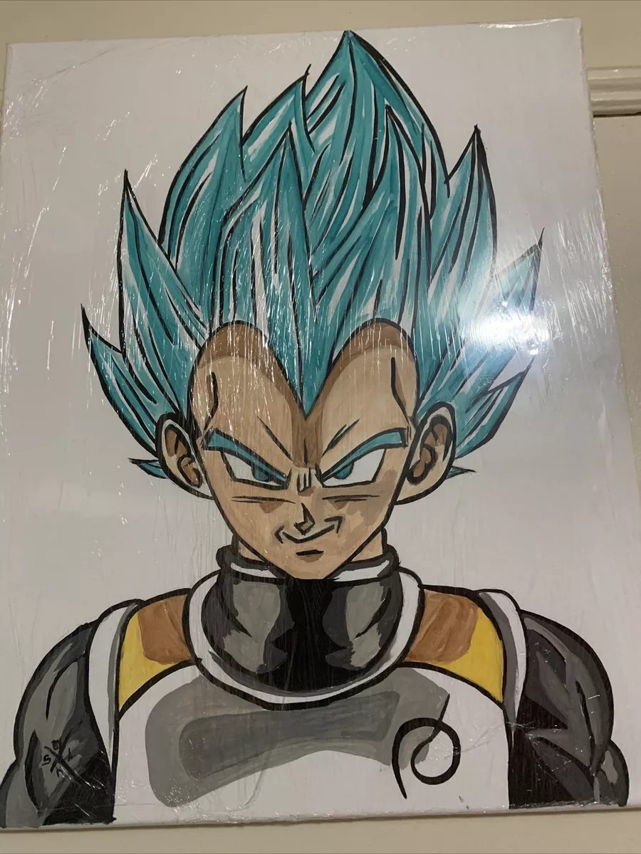 Goku super sayajin blue 2  Dragon ball z, Dragon ball painting, Dragon ball