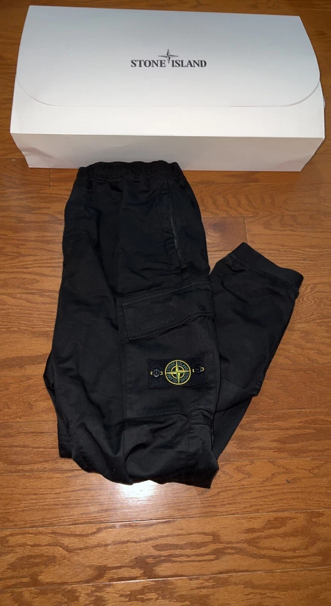 stone island cargo pants  Stretch Cotton Wool Satin regular Tapered Fit