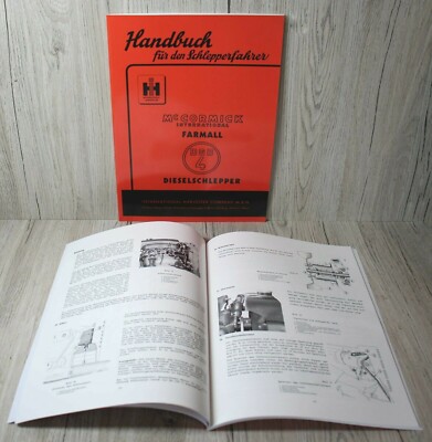 Mc Cormick Bedienungsanleitung Betriebsanleitung Traktor DGD 4 Farmall
